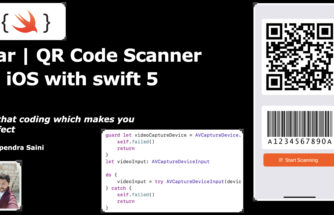 Bar and QR code scanner in iOS with swift 5