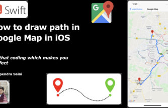 How to draw path in google map in ios