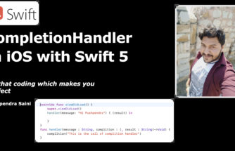 How to use completion handler in iOS with swift 5
