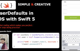 UserDefaults in iOS with Swift 5