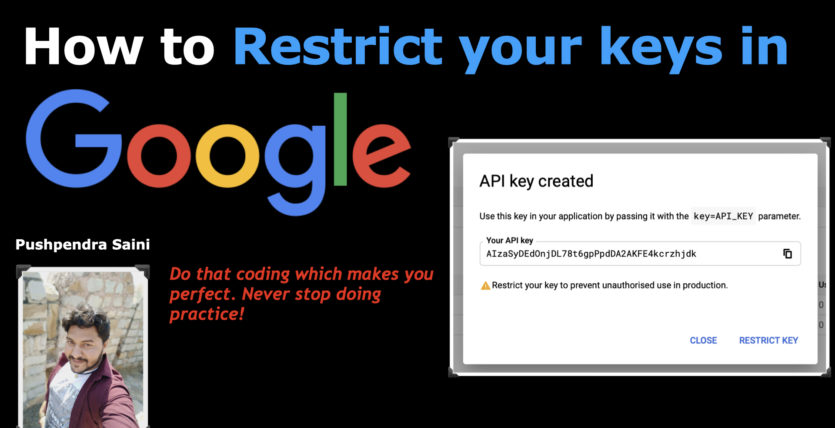 Restrict your keys in Google
