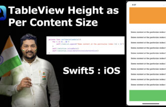 TableView Height as Per Content Size in Swift5 : iOS