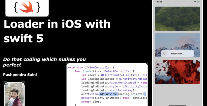 How to create Loader in iOS with swift 5