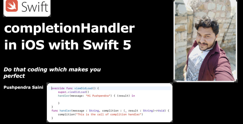How to use completion handler in iOS with swift 5