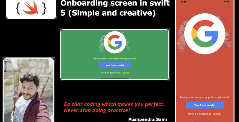Onboarding screen in iOS with swift 5