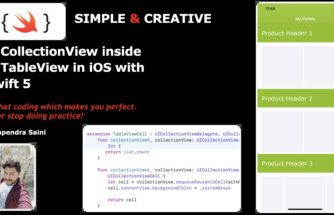 UICollectionView inside UITableView in iOS with Swift 5