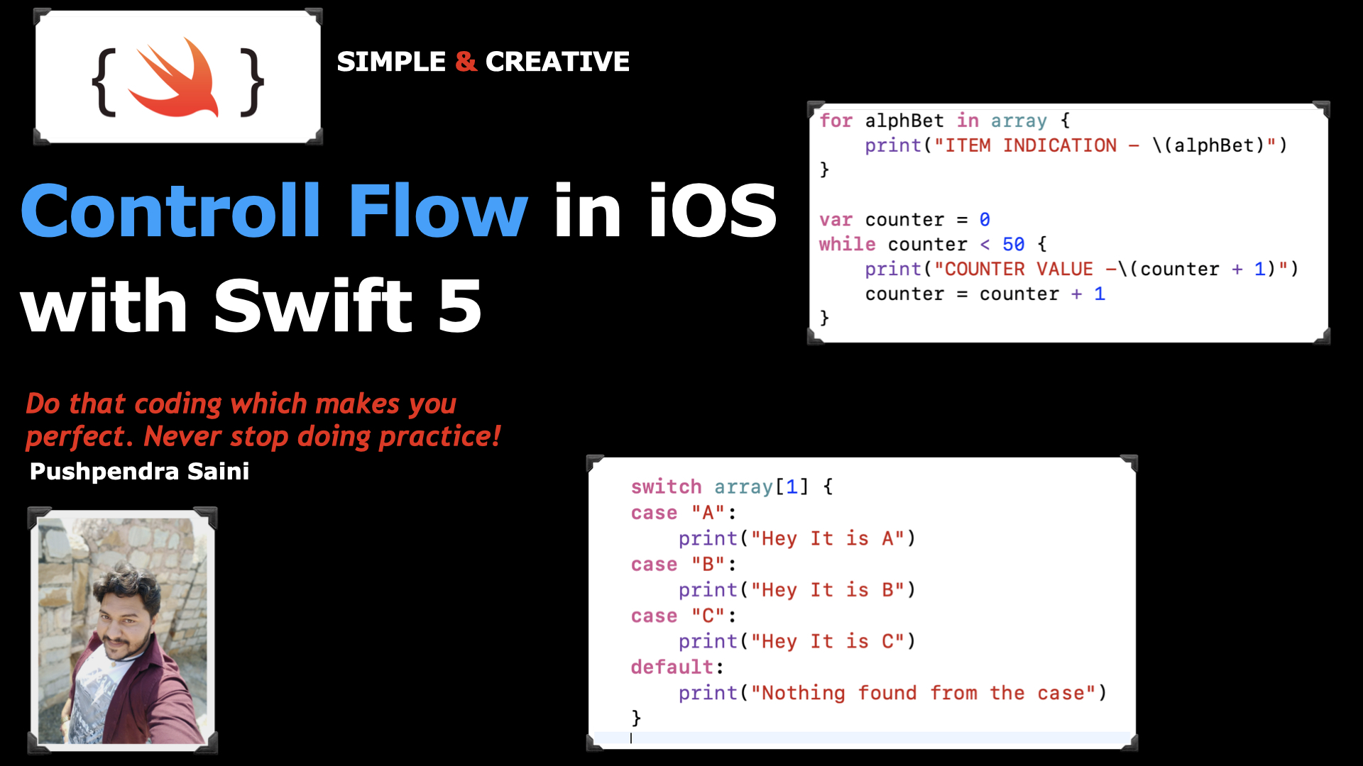 in iOS with Swift 5 For & while loop - WepsTech