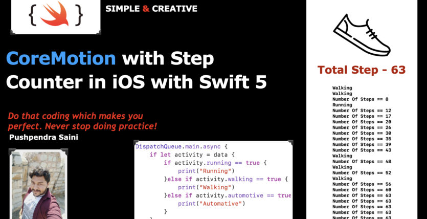 CoreMotion with Step Counter in iOS with Swift 5