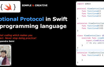 Optional Protocol in iOS with swift 5 programming language