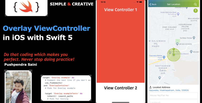 Overlay ViewController in iOS