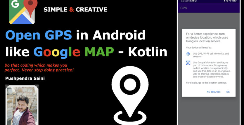 Open GPS in Android like Google MAP