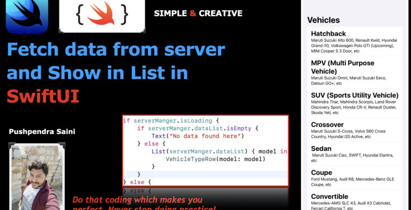 Fetch data from server and Show in List in Swift UI